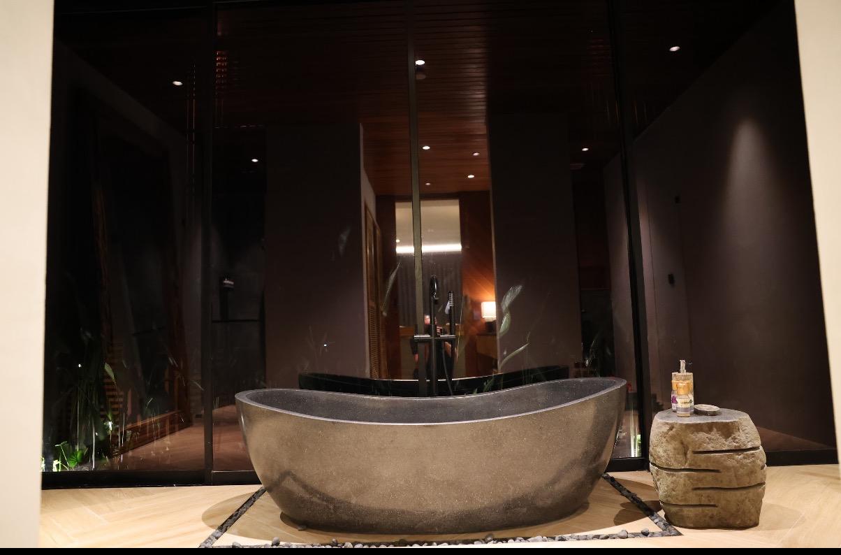 Ensuite stone bath